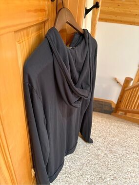 Zimmerli Men's Hooded Sweatshirt in Dark Gray